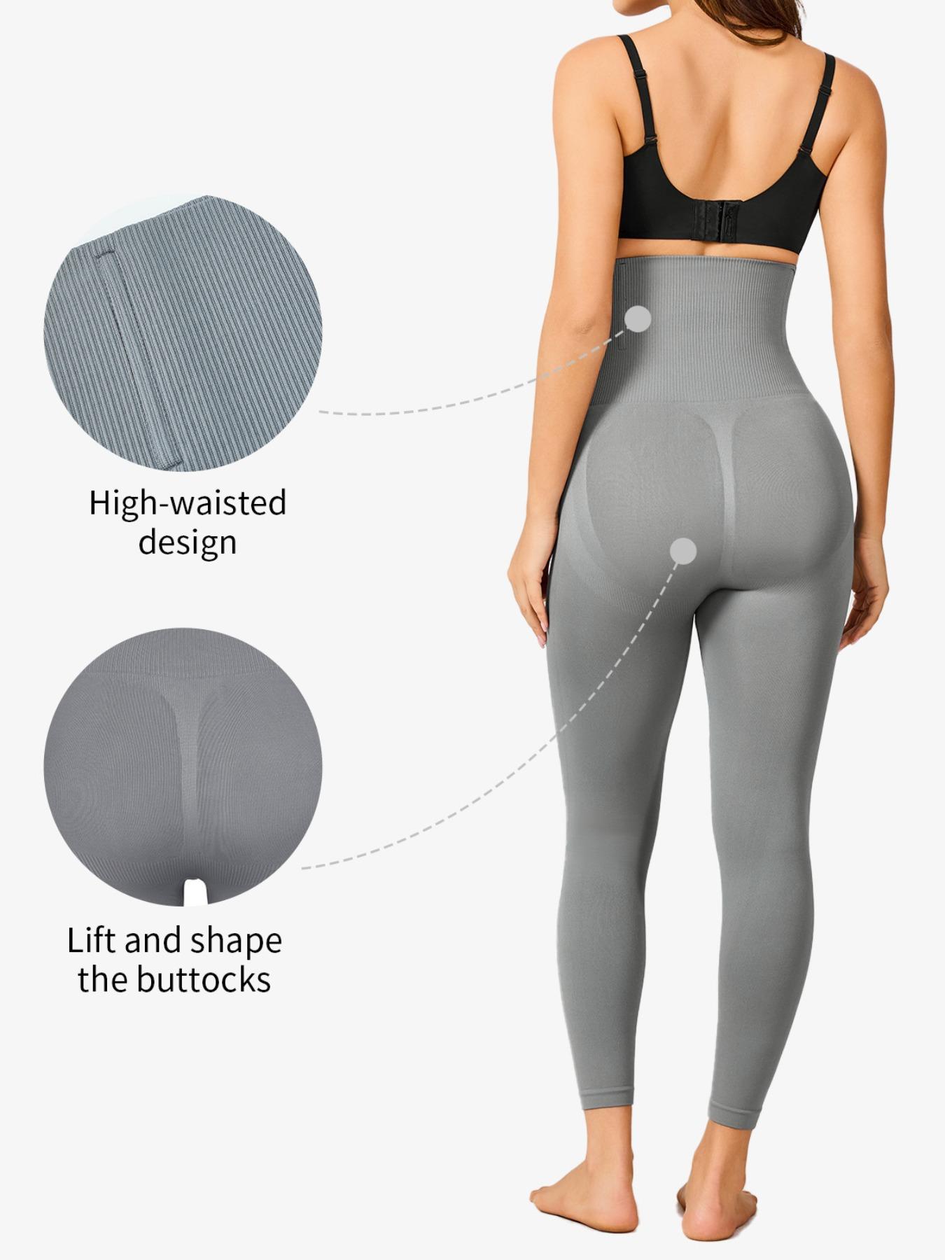 Women's High-Waisted Control Panties, Shapewear, Elastic Fabric, Anti-Curling, Suitable for All Seasons, Casual Style, Comfortable Fit