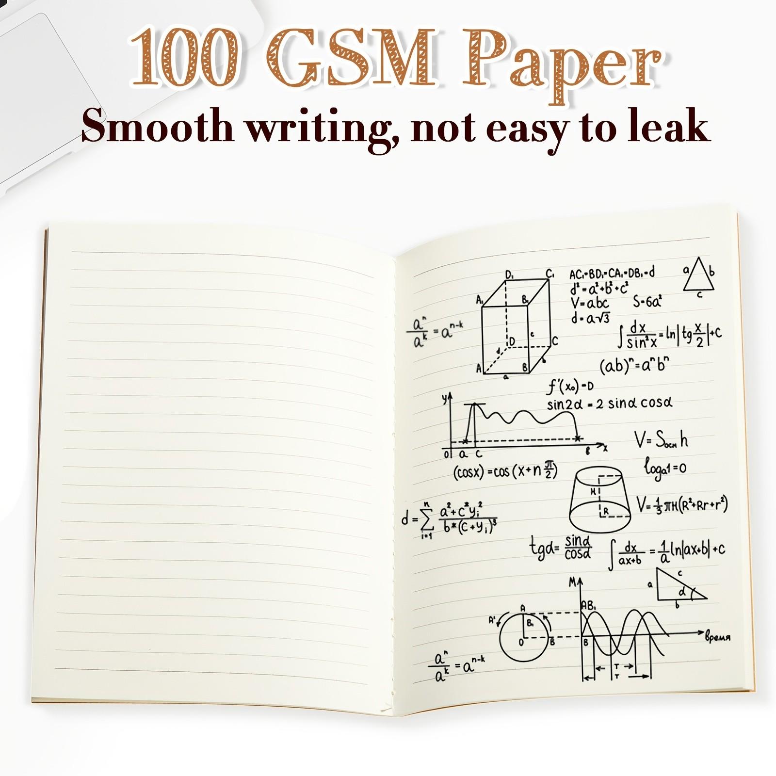 3/6/9/12-Pack A5 Leather Paper Notebook Set, Simple Practical Student Notebooks, Durable Stitched Binding, Ideal for Travelers & Office Use