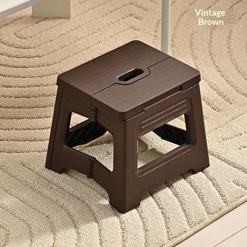 Foldable Ultra-Light Step Stool, Durable Adjustable Plastic Folding Chair, Portable Outdoor Travel Fishing Seat, Home Use Small Bench