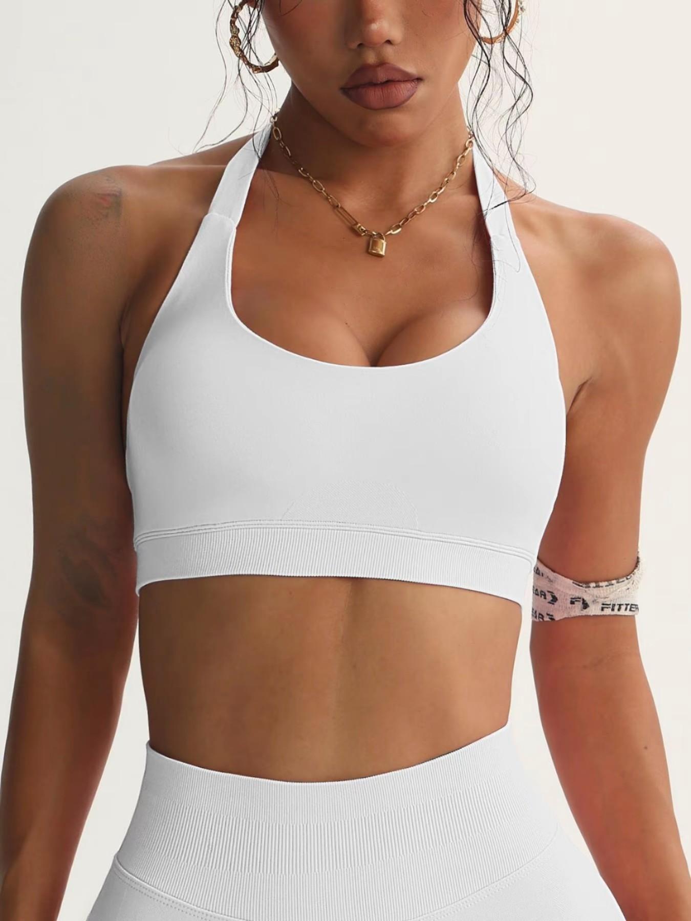 Sexy Fashion Women's Sports Bra, Yoga Pilates Halter Top, Quick-Dry Sweat-Wicking, High-Intensity Workout, Gym Clothes Workout, Tennis Golf Essential, Yoga Gym Activewear, Fitness Clothes