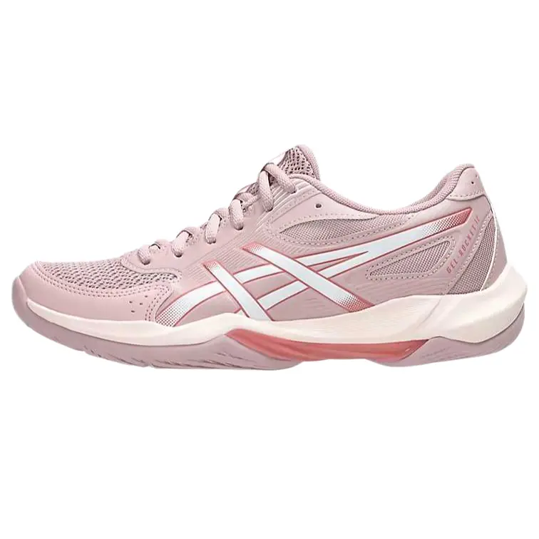 ASICS Gel-Rocket 12 Lace-Up Round Toe Thick Sole Shock Absorbing Breathable Low-Top Volleyball Shoes 1072A119-700