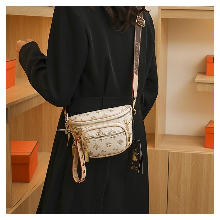 New 2026 Trendy Printed Women's Bag, Vintage Chic Single Shoulder Crossbody Bag, Commuter Casual Chest Bag, All Seasons Fashion Accessory