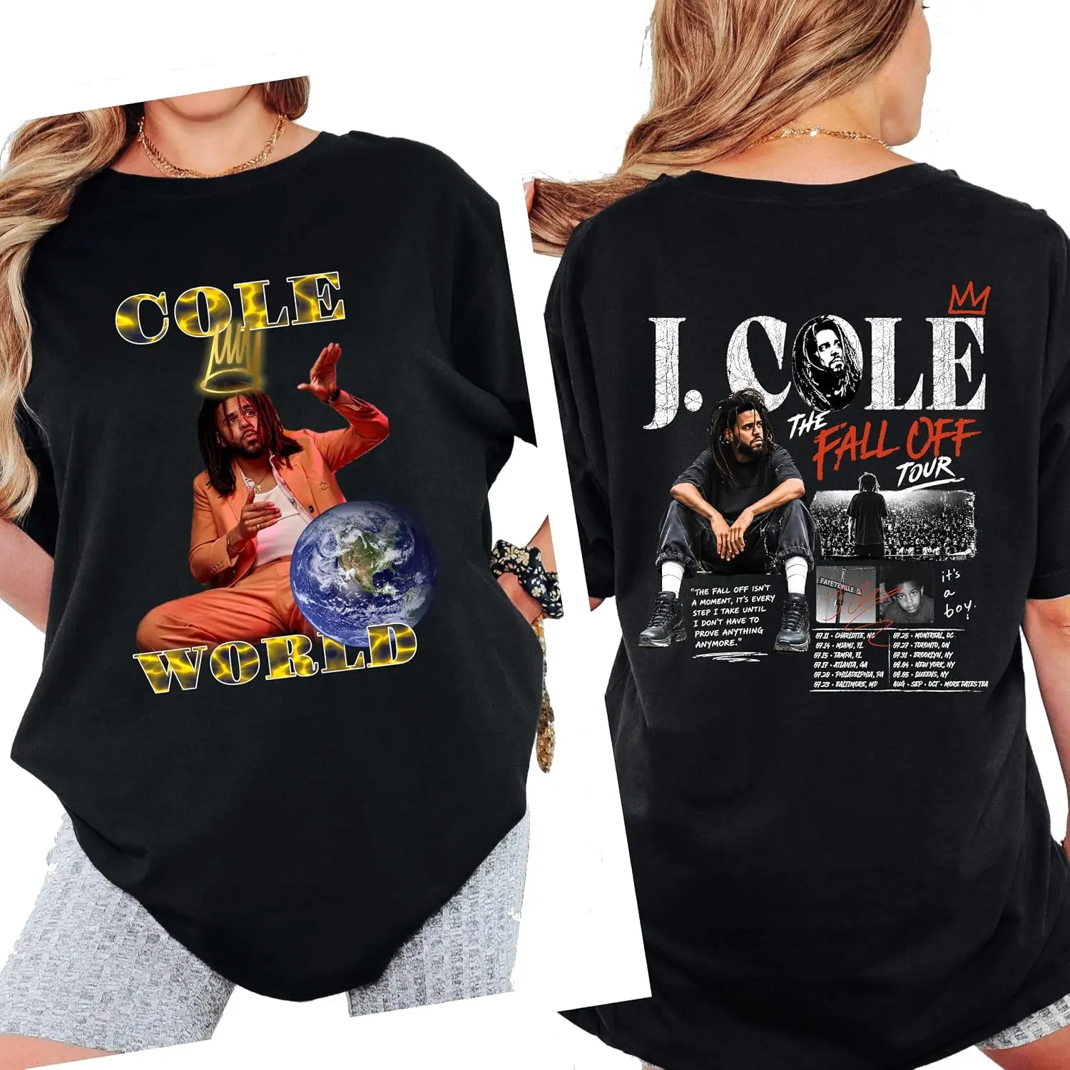 rap Music J Cole The Fall Off Tour T-Shirt, Vintage 2026 Cole Rap Tour Tee