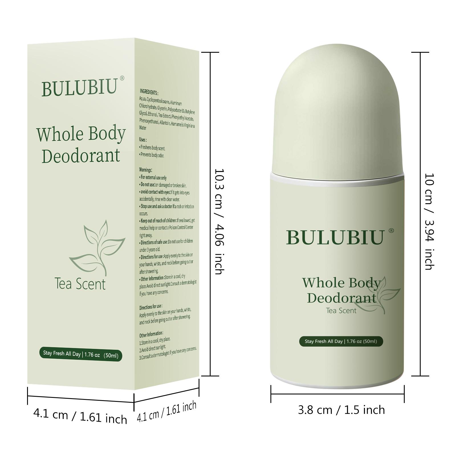 BULUBIU Underarm Antiperspirant, Talc Liquid, Antiperspirant, Removes Underarm Odor, Inhibits Sweating, Unisex, 50ml