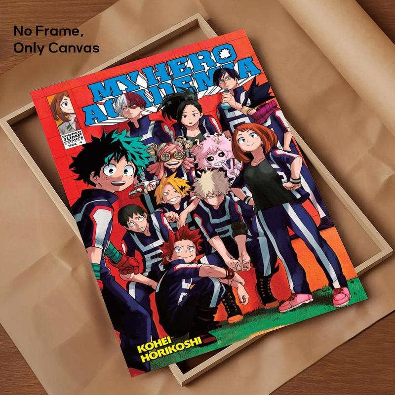 Anime My Hero A-Academia Painting Calligraphy Canvas Wall Art｜Gallery-Grade Waterproof Poster｜Fade-Resistant & Scratch-Proof｜Perfect Gift & Home Decor｜Living Room, Bedroom, Home Decoration｜Multiple Size