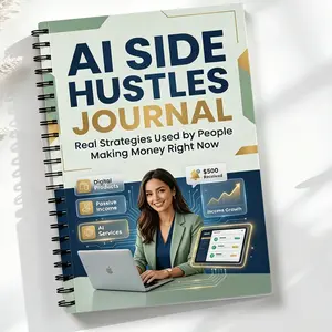 Ai Side Hustles Journal Spiral Notebook, Real-World Money-Making Strategies, Ai-Powered Side Income, Passive Revenue Guide