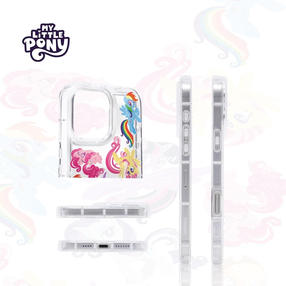 Official My Little Pony Phone Case, Cartoon Animated Girl Heart Rainbow Design, Protective Transparent Cover for Samsung Galaxy & Apple iPhone Series Accessories