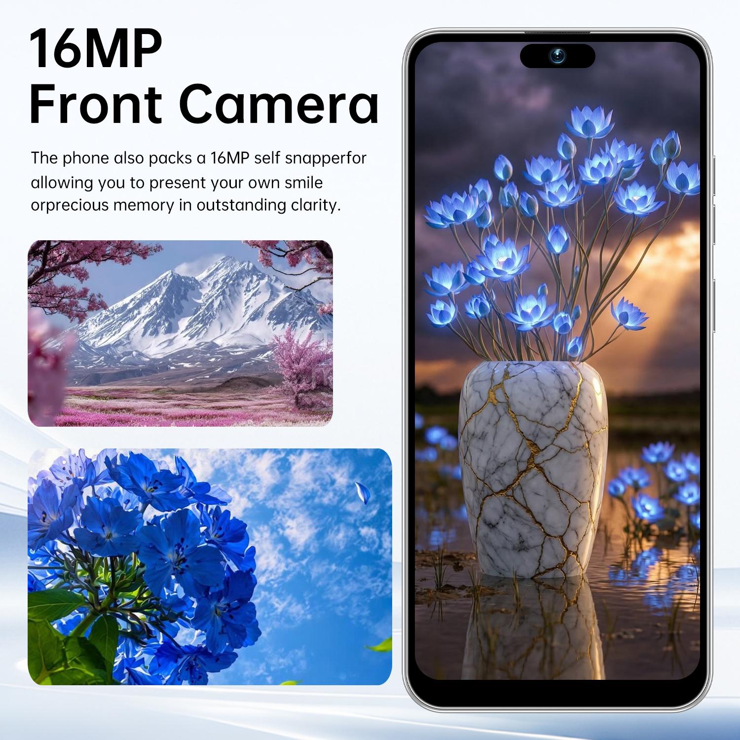 Astarry 4g Network 17 Pro Max, Android Smart Phone, 6+64GB RAM, 6.93 Inch Screen, Dual Sim, Android 12.0, Face & Fingerprint Unlock, 5000mah Battery