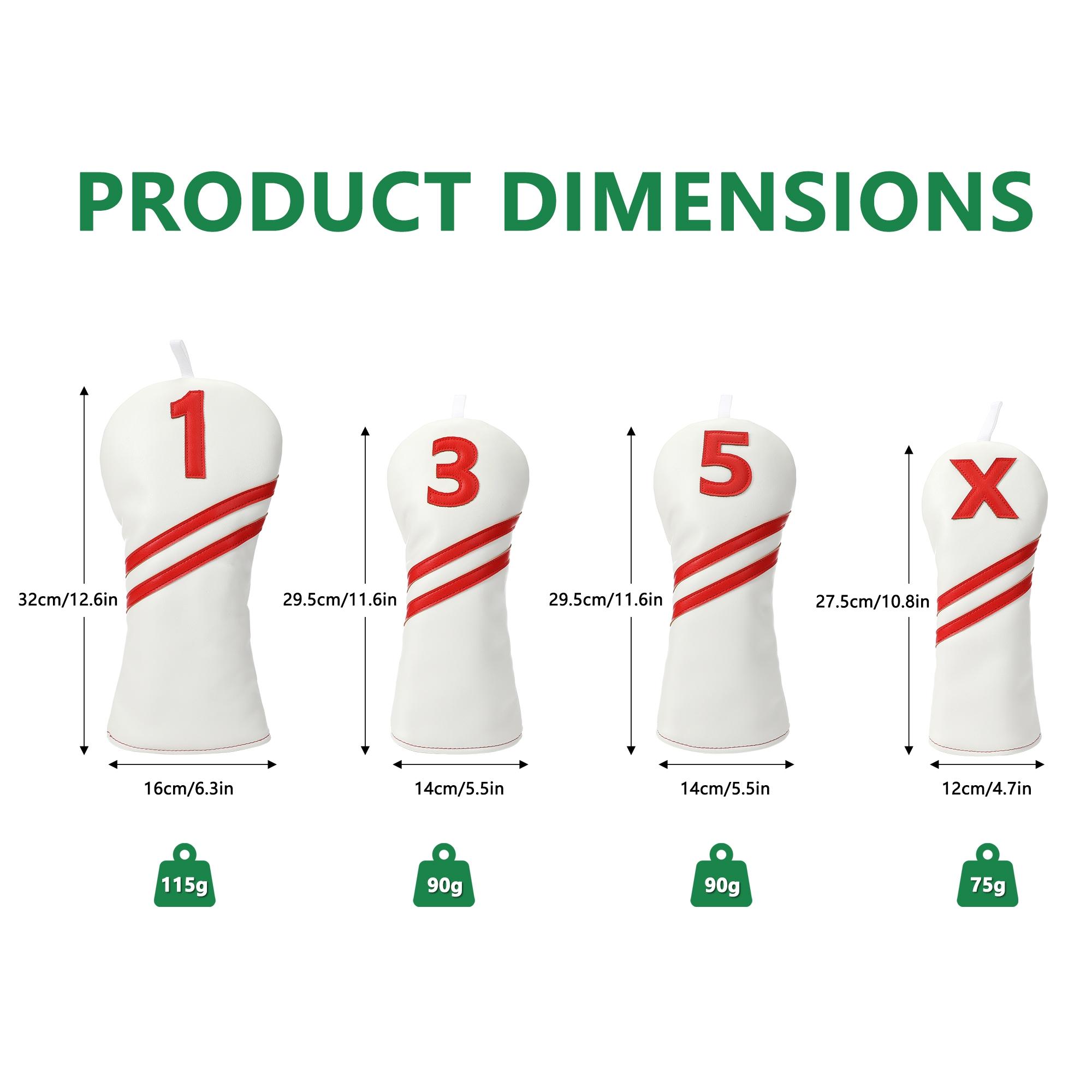 1 golf club cover,Simple classic striped design,suitable for drivers, fairway and hybrids,available in 5 colors