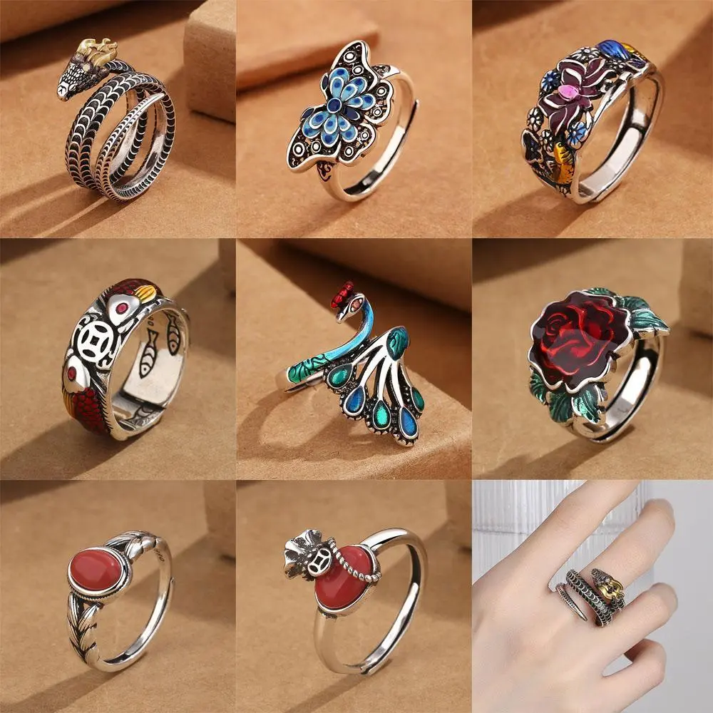 New Vintage Ring Adjustable Simplicity Fashion Exquisite Women Jewelry Accessories Wedding Party Gift
