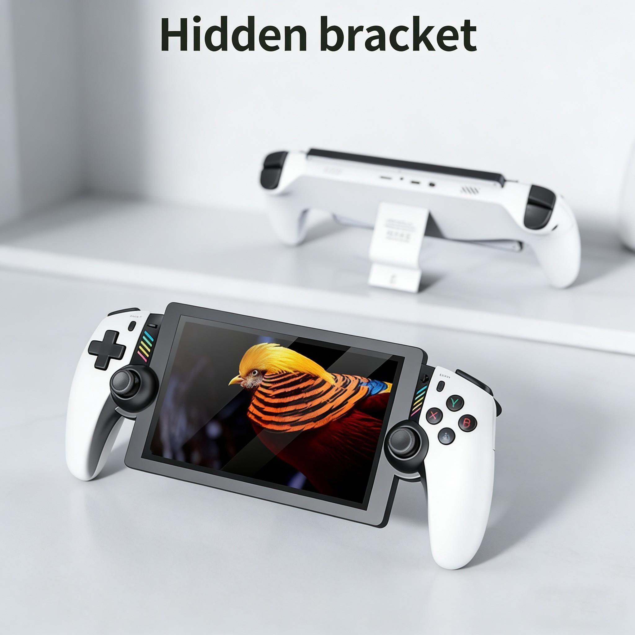 Portable Game Console M28, Supports Ps2 Large 3D Games, Dual Analog Sticks, Dual Vibration Motors, Hidden Stand, Ideal for Retro Gamers