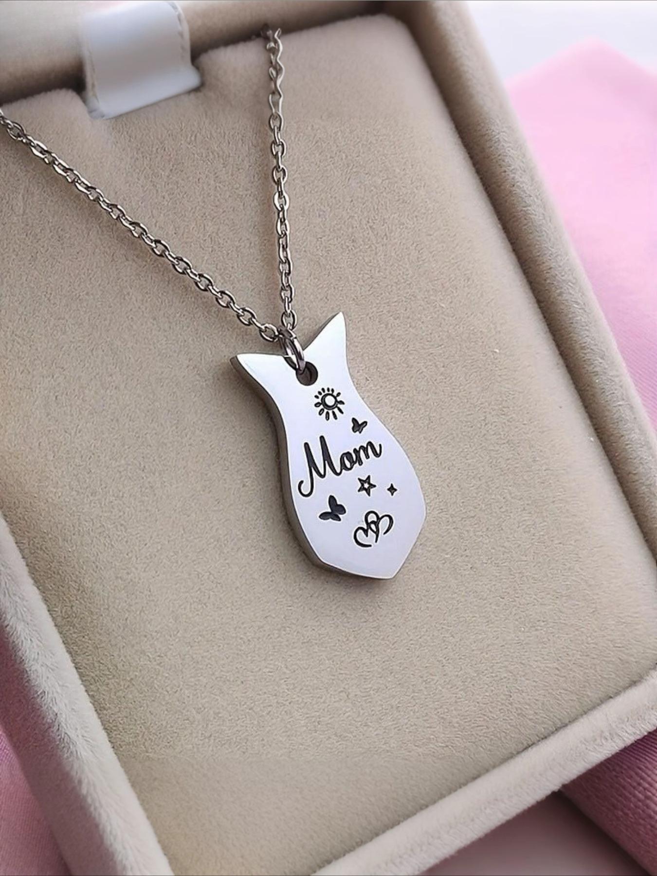 Stainless Steel Heart-Shaped Mother and Daughter Necklace Set, Elegant Mother's Day Gift with "Big Sister" and "Little Sister" Pendants, Perfect for Daily Wear or Gifting, Necklace for Women/Lady, Mother's Day Jewelry, Elegant Necklace, Durable Jewelry