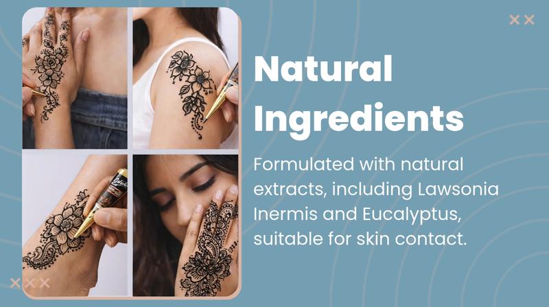 3 Pcs Henna Tattoo Paste, Temporary Waterproof Body Art, Henna Design Cream, Ideal for Creative Body Design #TOP PICKS