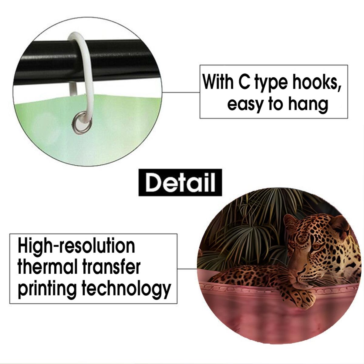 Sun & Moon Pattern Patchwork Shower Curtain Set, Colorful Bathroom Curtains with 12 Hooks, Ideal for Home Hotel Salon Dormitory, Bathroom Decoration Accessories