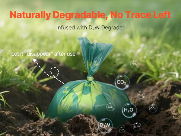 VEVOR Dog Poop Bags, 270 Counts 13x 9 in, Sturdy Thick Pet Waste Bags, Biodegradable HDPE Waste Bag Refill Rolls, Lavender Scented, Leak-Proof Trash Bag for Doggie Cat Pet, Dispenser Not Included