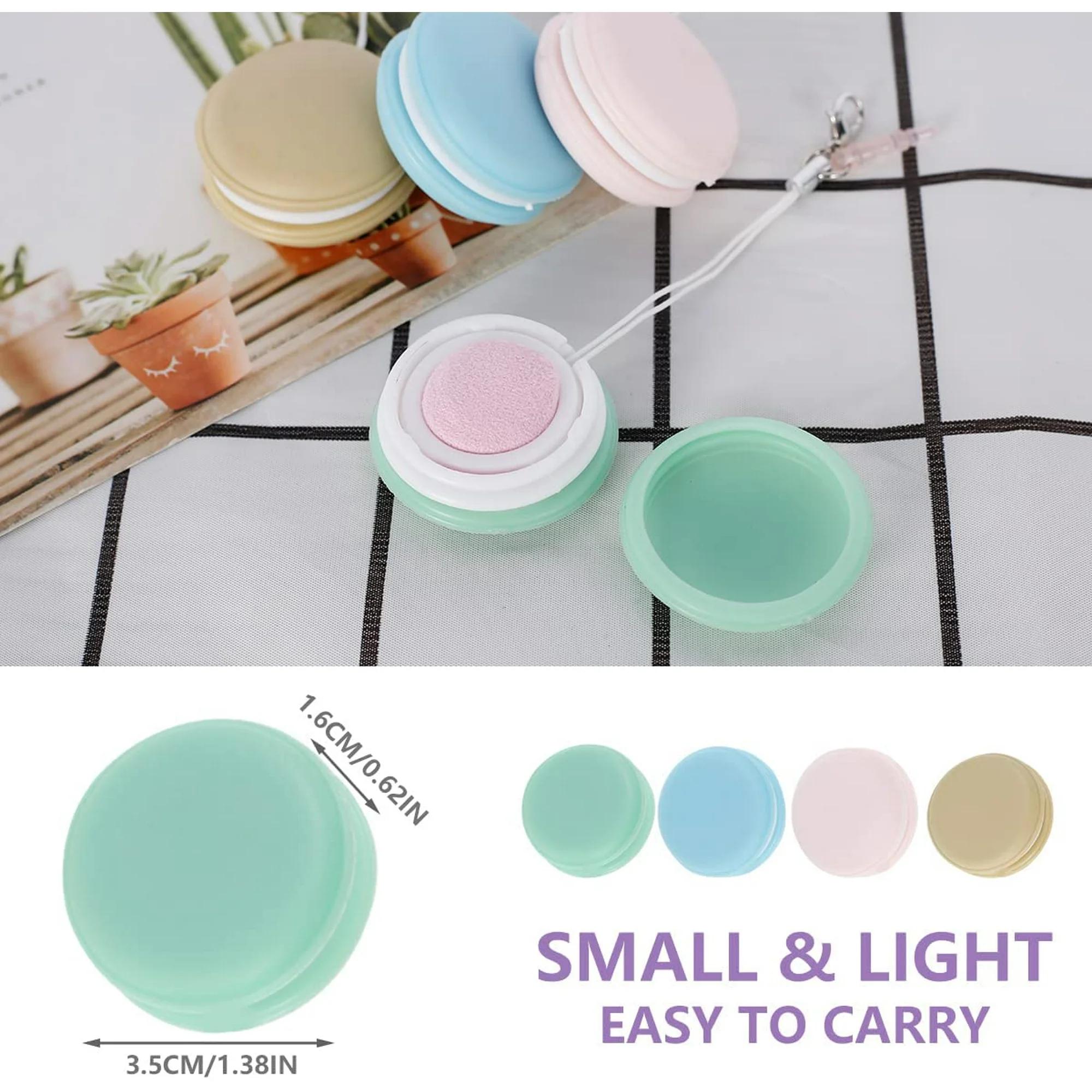 4-Pack Macaron Screen Cleaner Keychain - Reusable Microfiber Wipe for Phone, Glasses, Camera Lens