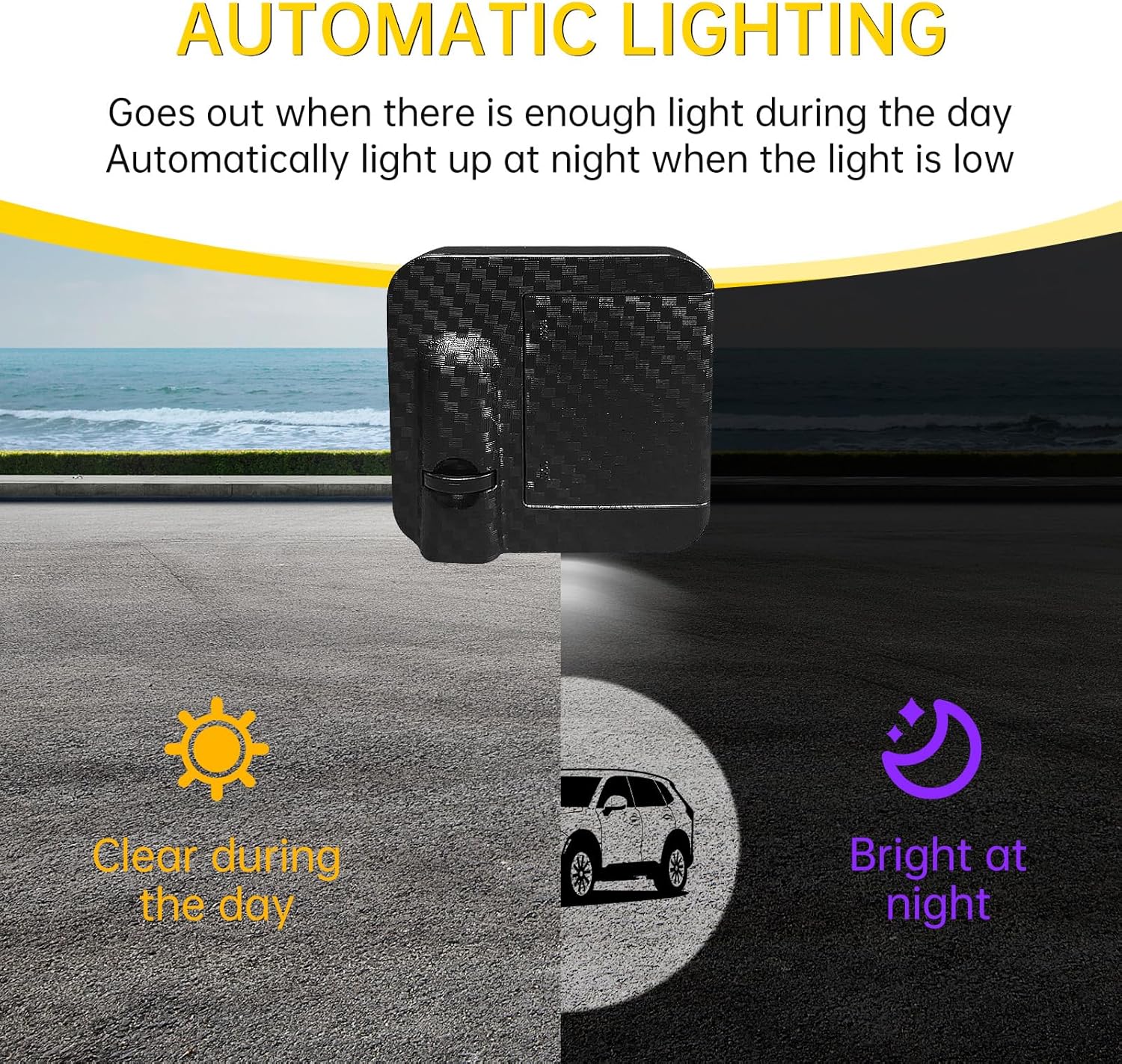 2Pcs Plug-in Type LED Sensor Door Projector Welcome Lights with ABS Carbon Fiber, Auto Shut Off, Dual HD Lenses, Infrared On/Off for New Kia Models, 35 Logo Styles Available for Multiple Car Brands