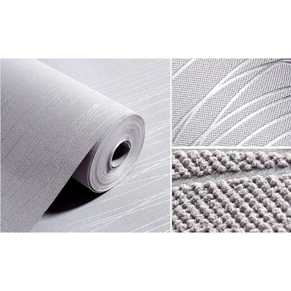 Modern Minimalist Self-Adhesive Wallpaper, Light Non-Woven Material, Moisture-Proof, Suitable for Living Room and Bedroom Decor