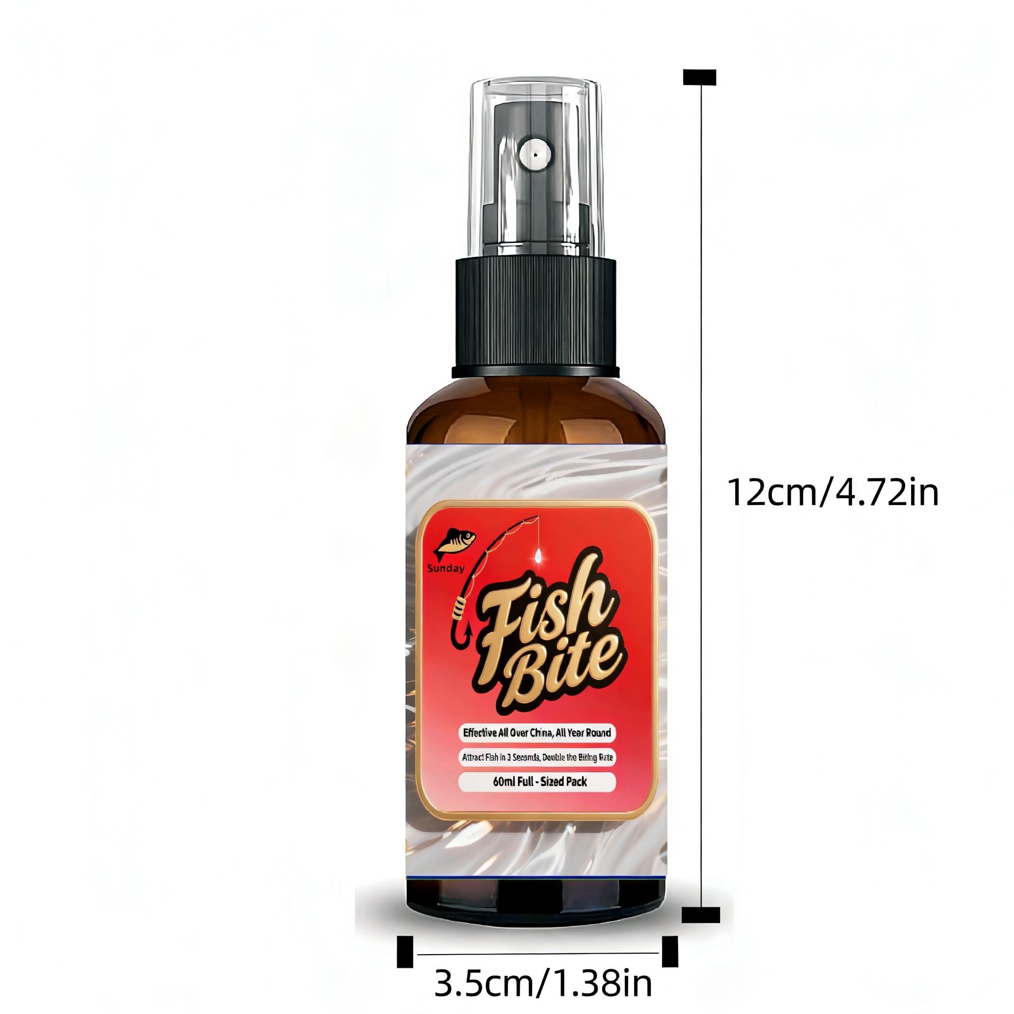 Quick Strike Fish Attractant Spray 60ML, High Concentration Bait Additive, Rapid Fishing Scent Dispersion, Essential for Anglers