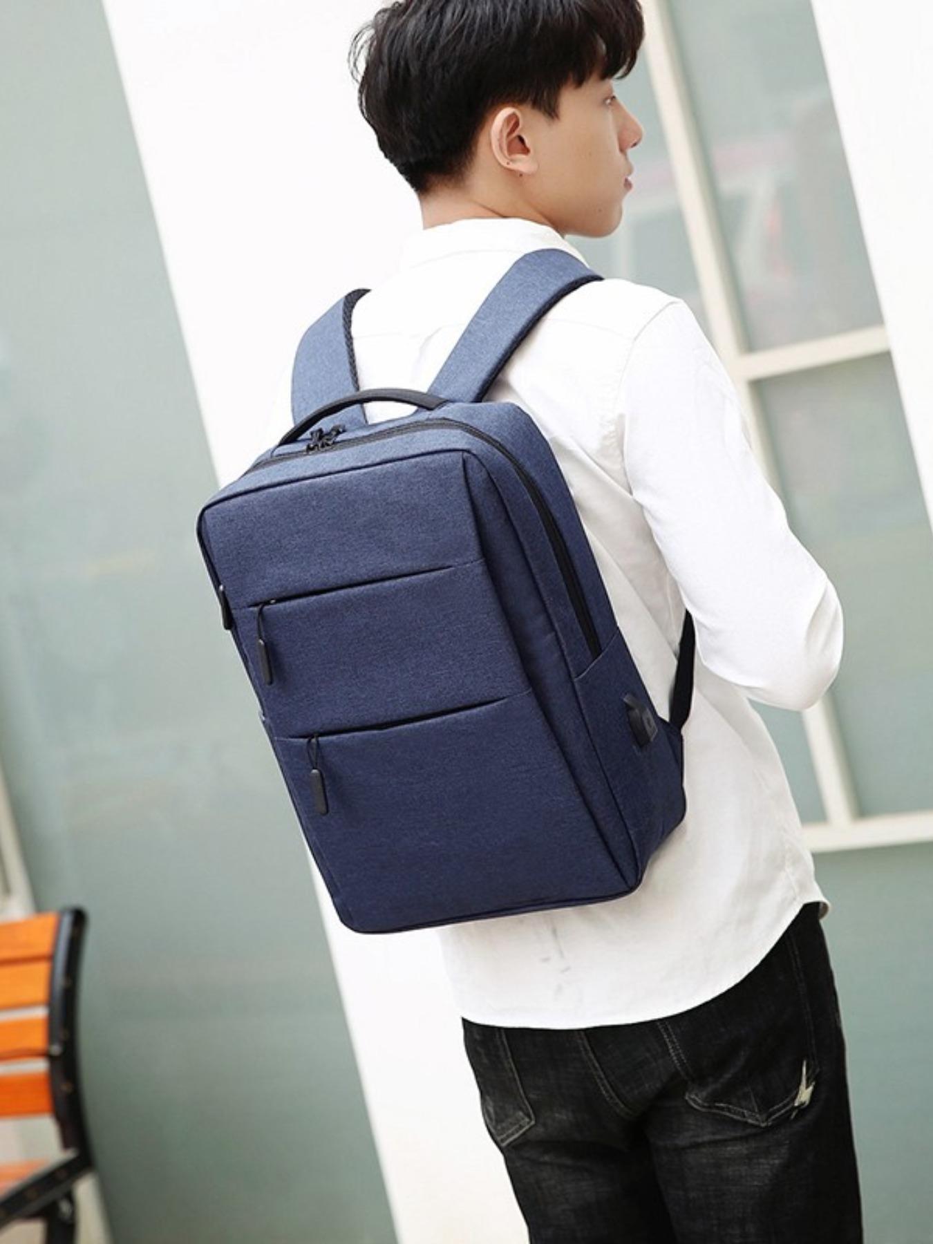 Fashion Business Style Backpack Travel Bag, Casual Business Shoulder Bag, Laptop Backpacks, Holds 14 Inch Laptop & Essentials, Perfect for Short Trips