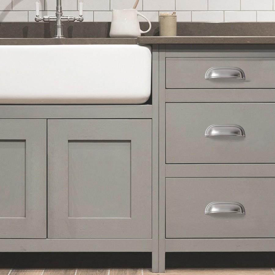 Luxury Shell Pulls Handle Solid Zinc alloy Semicircle Cabinet Handles American Wardrobe Drawer Knobs Kitchen Furniture Handles