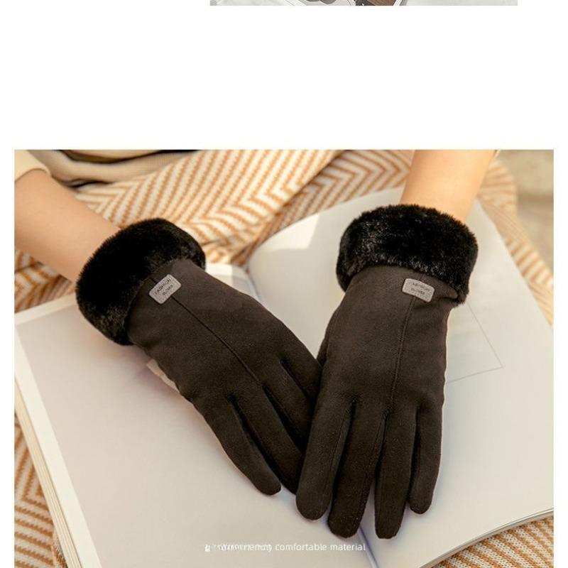 Autumn Winter Deer Skin Gloves, Soft Non-Slip Fine Touch, Screen Touch Sensitive, Versatile Daily Use, Comfortable and Stylish