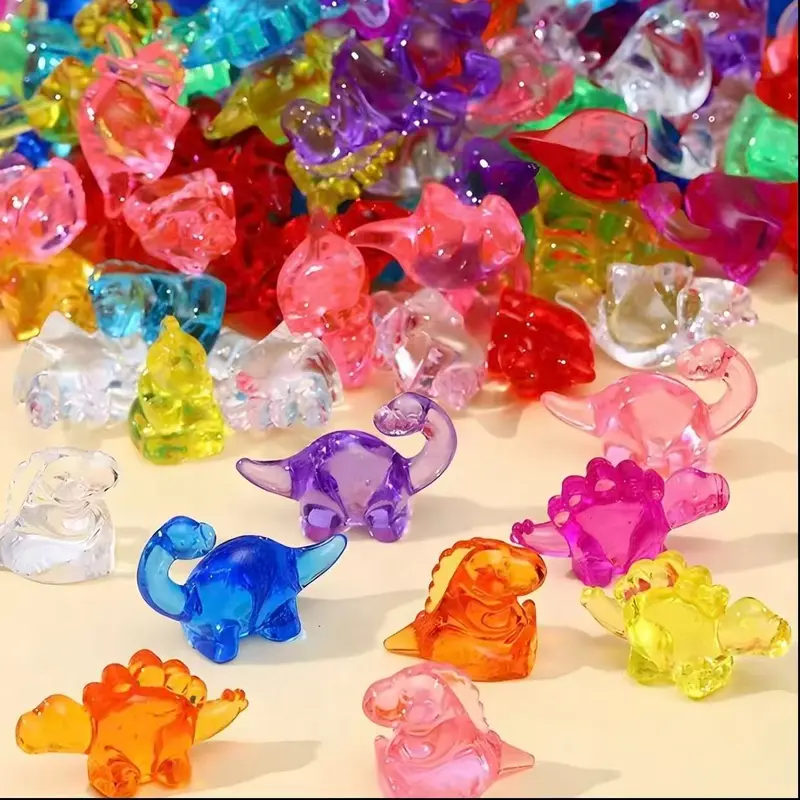 100 pcs Mini Dinosaur Figurines Cute Collectible Figurines Dinosaur Design random Styles Tiny Resin Dinosaurs Decorative Piece Vase Fillers & Micro Decor Dinosaur Room Decor Dinosaur Decorations