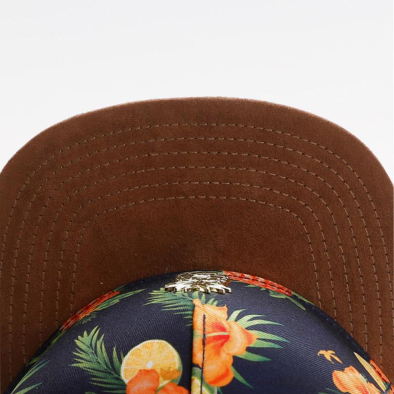 FRUITY SUMMER CAP Metal Pineapple Hip-Hop Hat Adult Flat-Brim Sun Hat Baseball Cap