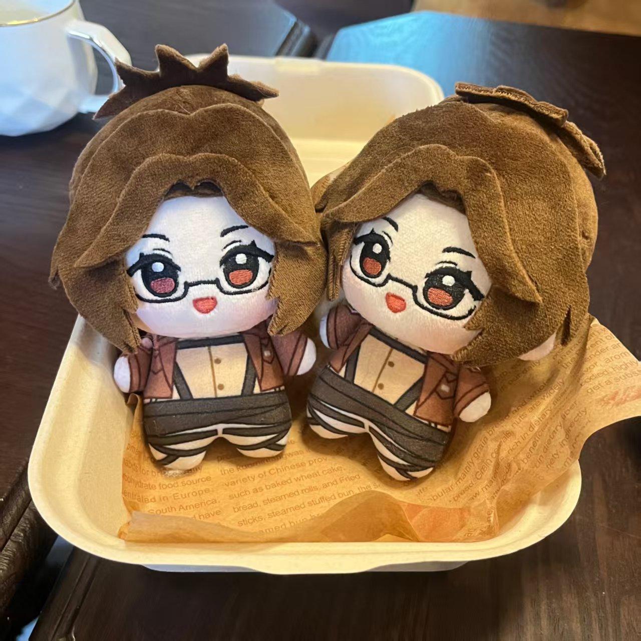 10cm Anime Levi Ackerman Cosplay Plush Doll Pendant Attack On Titan Eren Stuffed Plush Toy Fans Desk Decoration Birthday Gif