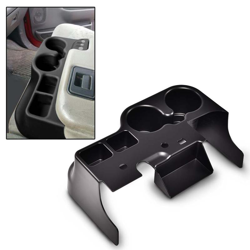CROSSDESIGN Fit For 1999-2001 Ford F-250 F-350 F-450 Super Duty Center Console Cup Holder