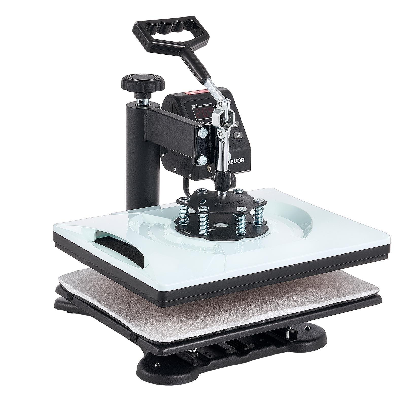 【DealsForYouDays】VEVOR 12x15 in 5-in-1 Heat Press Kit, Fast-Heating Sublimation Press Machine with Digital Control, Even Heating, Precise Time-Temp Settings for T-Shirts, Mugs, Caps