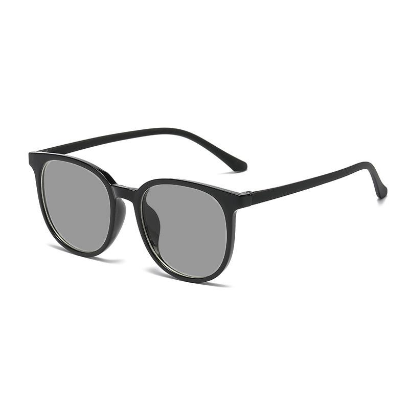 Fashion Intelligent Photochromic Glasses Men Women Color Changing Myopia Eyeglasses Unisex Round Travel Sunglasses 0-1.0-4.0