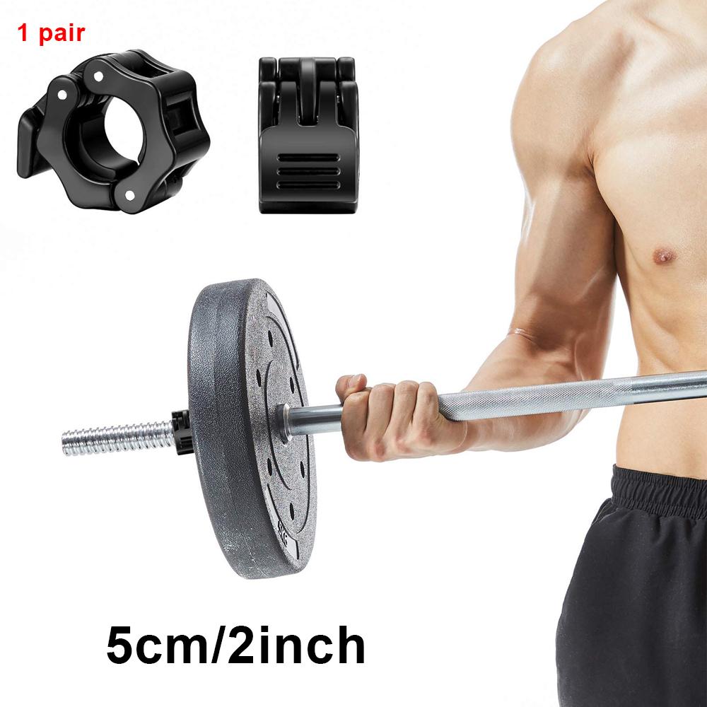1 Inch/2Inch Quick-Release Barbell Collar Clips - Secures Standard/Olympic Plates for Weightlifting, Strength Training, Bodybuilding & Gym, Gym Accessories