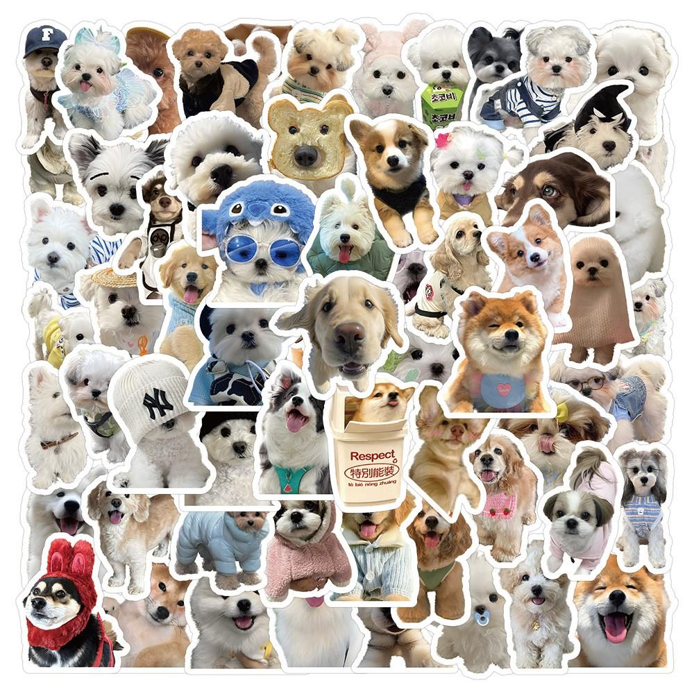 103 Trendy Dog Stickers, Unique Creative Clear Handmade Notebook DIY Waterproof Decorative Stickers, Personalized Stationery Accessories