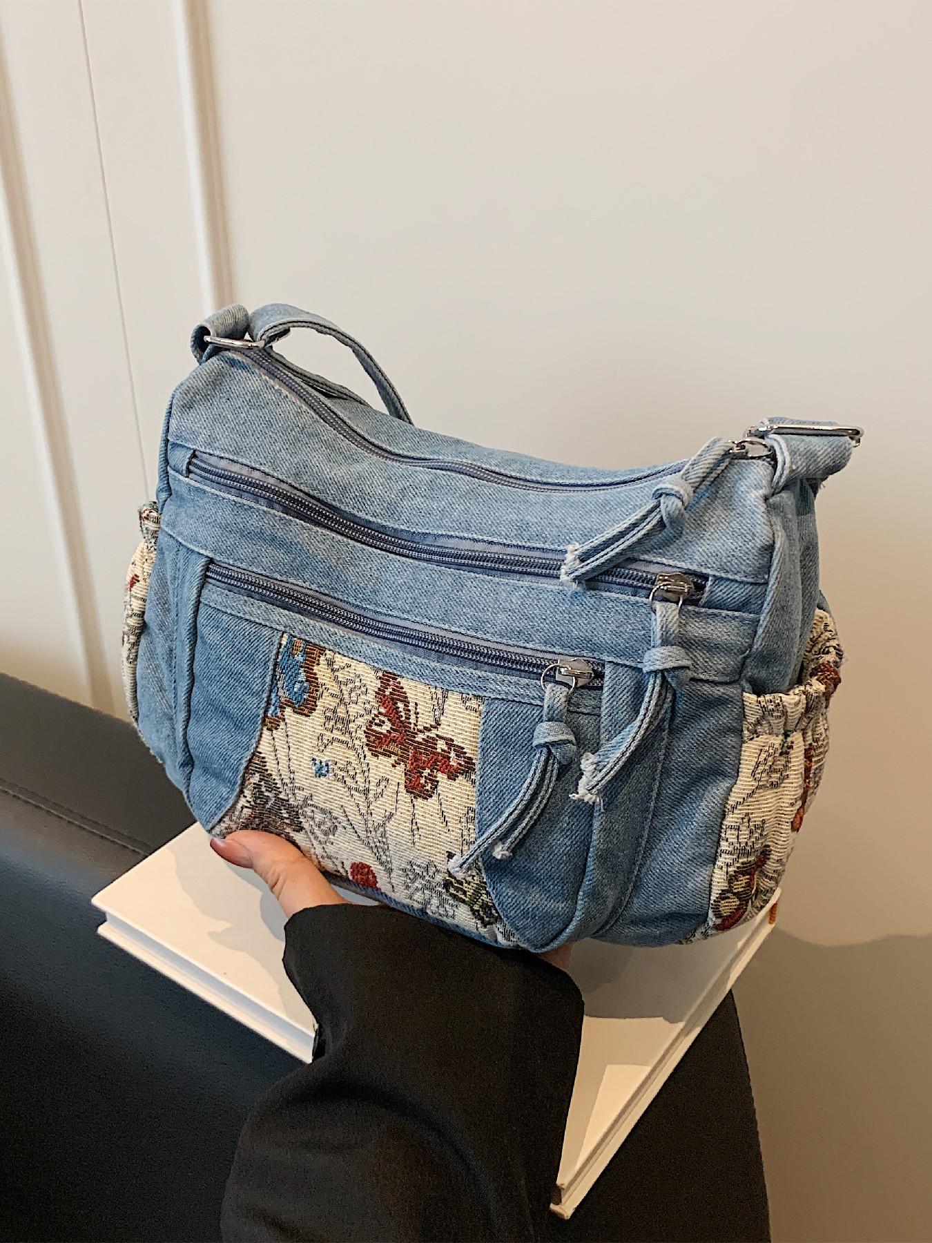 Casual Fashion Multi-Pocket Butterfly Design Bag, Shoulder & Crossbody Handbag, Stylish Women's Accessory for Daily Use