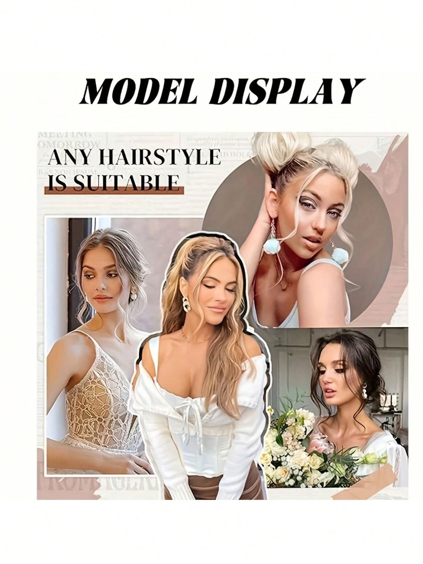 Elegant Body Wave Clip-Invisible Synthetic Dragon Beard Side Bangs ，In Hair Extensions, High Temperature Fiber, Women'S Side Bangs, Christmas Music Festival Hairpiece Temples for Daily Wear, Natural Look for All Hair Types