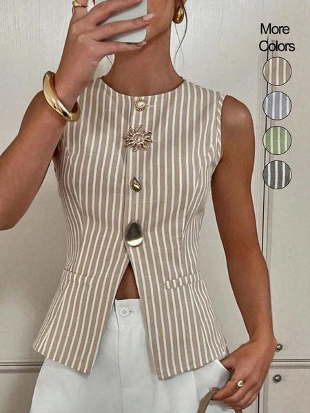 Women’s Casual Striped Long Sleeve Top, Stylish and Comfortable Design, Perfect for Everyday Wear and All Seasons