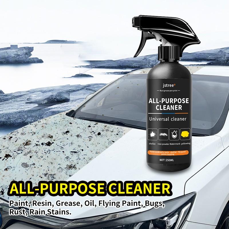 Jstree Car All-Purpose Cleaner, Body Interior Glass Grease Stain Removal, Powerful Cleaning Agent, 250ML, Automotive Maintenance Solution