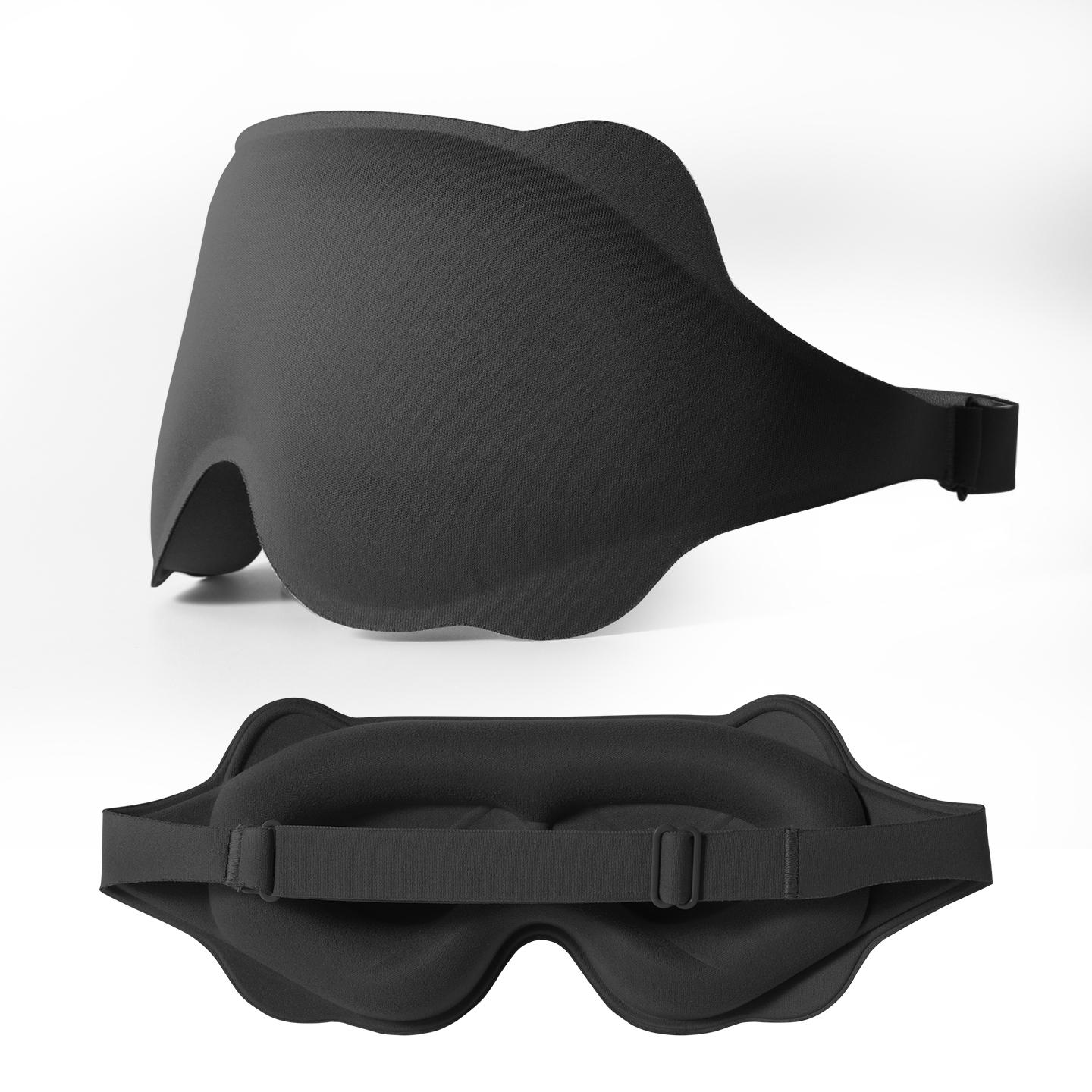 3D Contour Sleep Eye Mask, Full, No Pressure, Side Sleeping Friendly Breathable Soft Eyemask, Comfortable Night Rest Essential