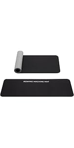 2PCS Non-Slip Mat For Peloton Bike, Concept 2 Rowing Machine, Bike Trainer, Stationary Spin Bike-Protects Hardwood Floor Carpet for Home Gym