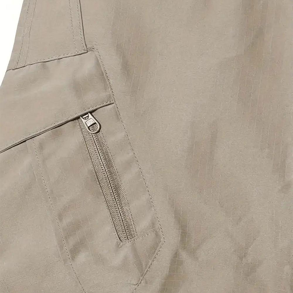 4pcs pantalones para hombre Beige Men's Tactical Cargo Pants, Mid Waist, Fitted Style, Multi-Pocket Design, Breathable & Soft, Ideal for Construction, Hiking, Spring/Fall cargo pants for men slacks Casual Bottoms pantalones para hombre cargo pants for men