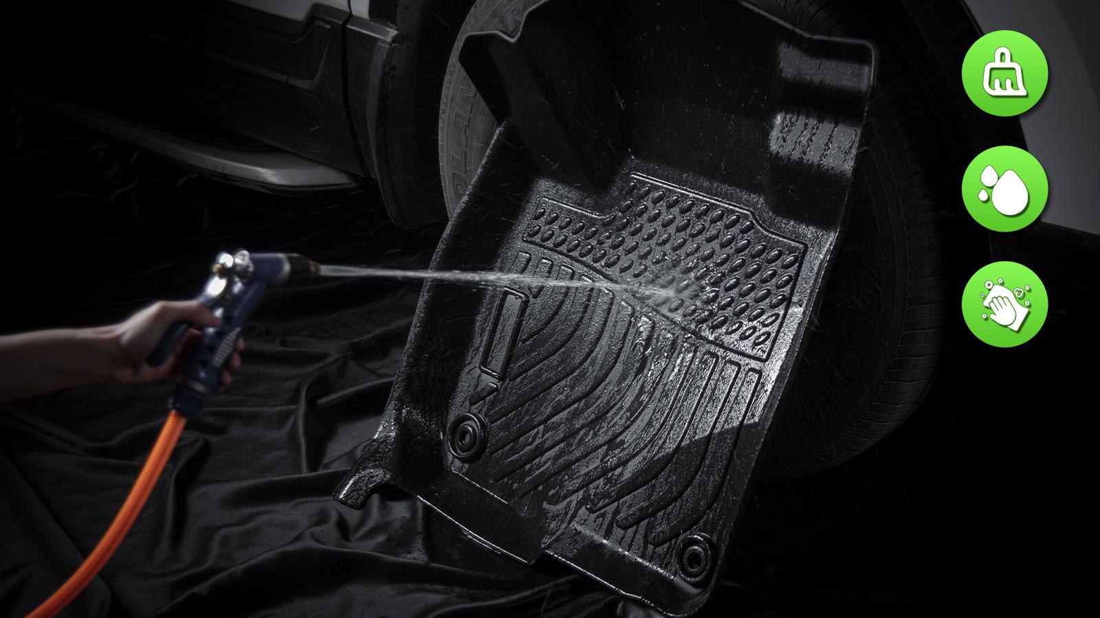 Depituu For Hyundai Ioniq 5 2022-2024 2025-2026 (with Unmovable Console) Floor Mats & Cargo Liners, All Weather Floor Mats,Waterproof Anti-slip Durable Floor Mats Car Accessories Autos Protector Automotive,auto accessories,car essentials,car accessories