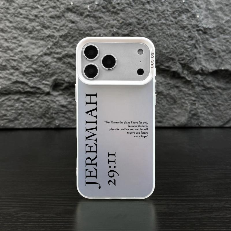 Jeremiah 29:11 IMD Laser Crafted Phone Case, phone case that is resistant to drops and scratches, suitable for iPhone 17 Air 16 15 14 Plus 13 12 11 Pro Max Plus XR XS