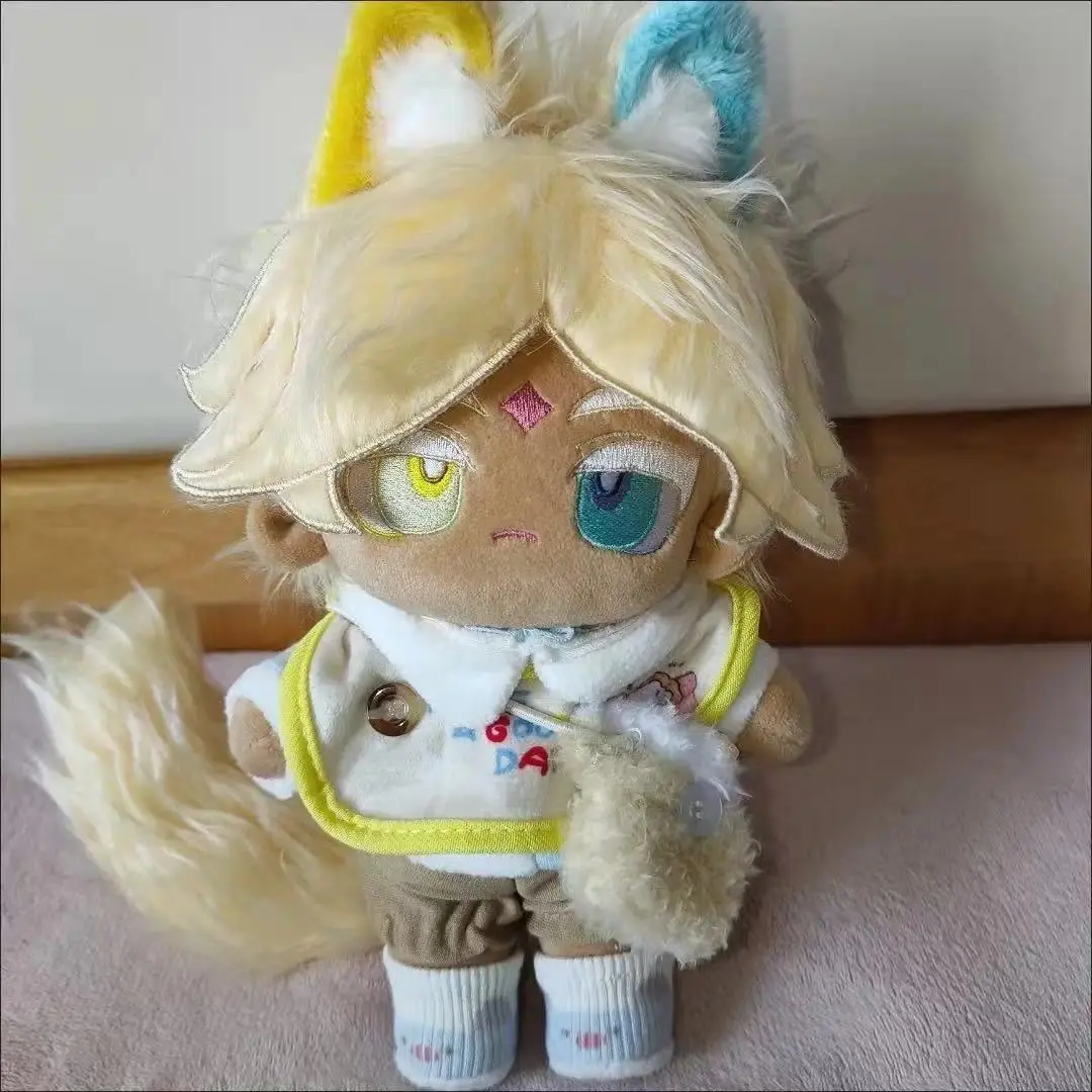 2026 New hot item Stuffed 20cm Game Anime Cookie Run Kingdom - Pure Vanilla Cookie Themed Body Plush Doll Toy Soft Dress Up Cotton Kid Gift