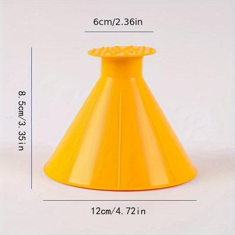 2/4pcs Car Window Ice Scraper Magic Funnel Snow Shovel, Round Plastic Snow Brush, Efficient Snow Removal Tool for Cars, Car Cleaning Tool
