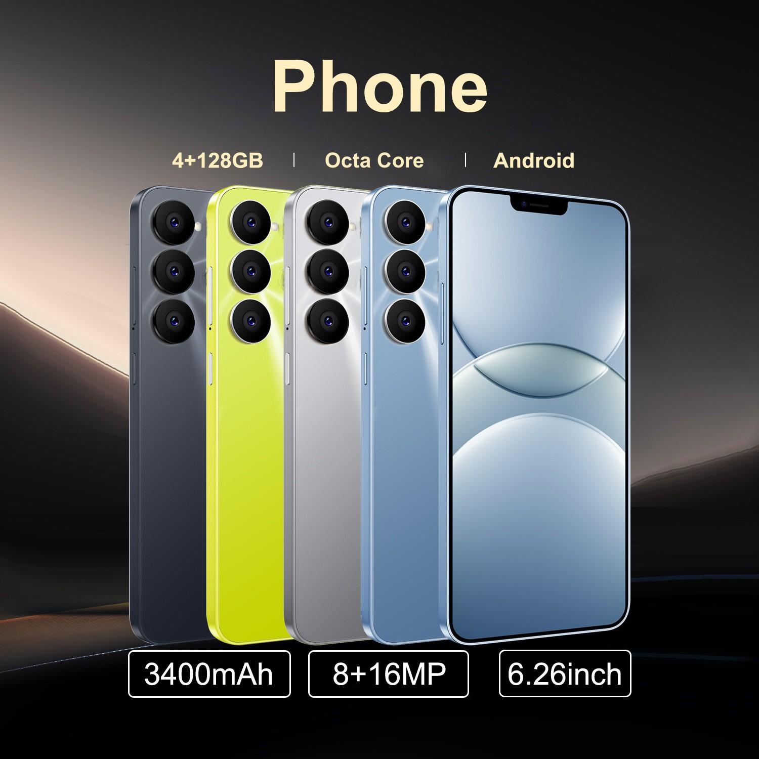 Fuffi Smartphone 6.26-Inch Screen Quad-Core Processor Android Os 4GB RAM 128GB Storage 4g Network 3400mah Battery Multiple Colors Available