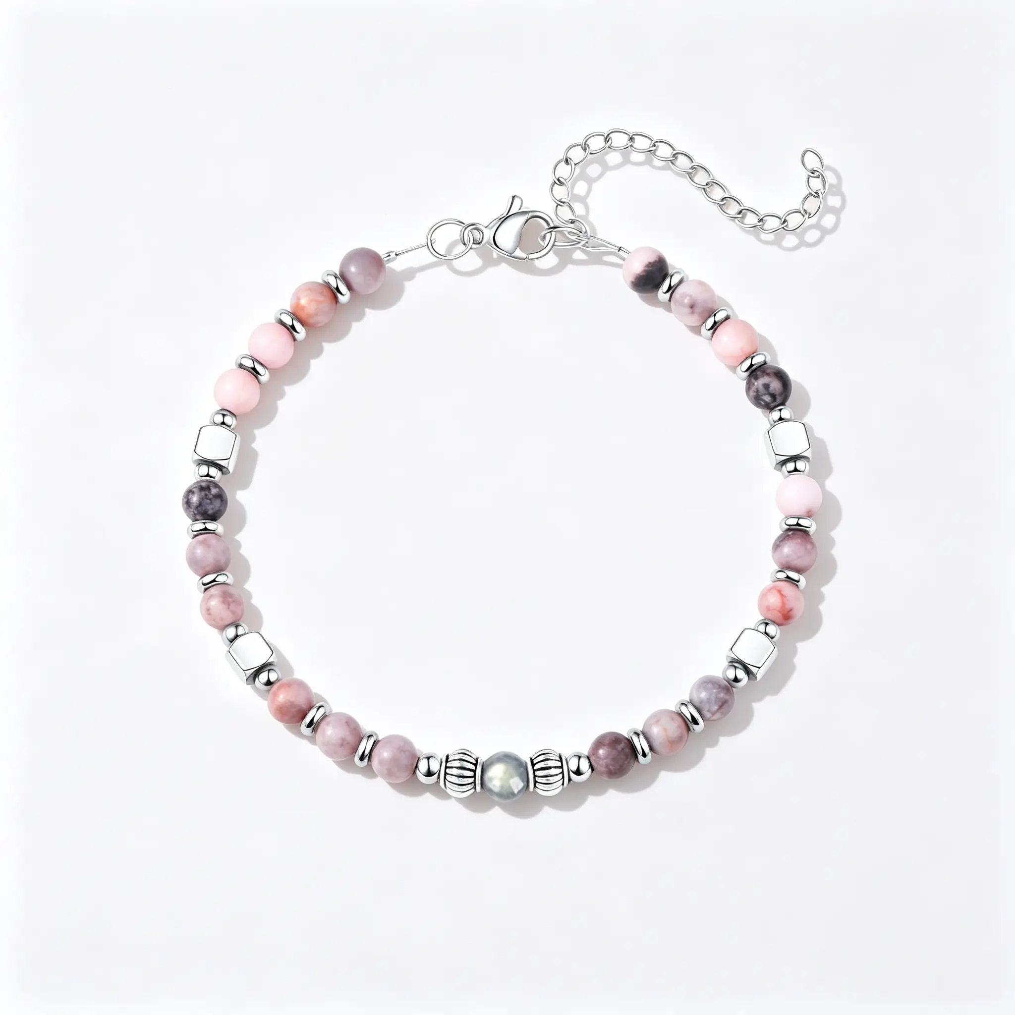Moonstone Bracelet – 4mm Beaded Gemstone Jewelry, Calming Gift for Women, Stocking Stuffer for Valentine's Day & Mother's Day