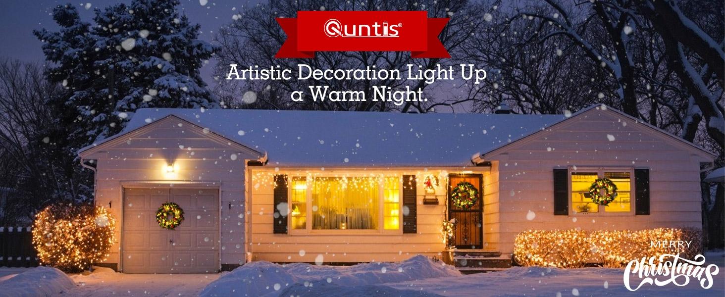 Christmas Wreath Light 16 Inch Christmas Front Door Wreath with Festive Holidays Decor for Indoor & Outdoor Fireplace Window Decor Ornaments Decoration Artificial Christmas Wreath for Front Door, Window, Fireplaces