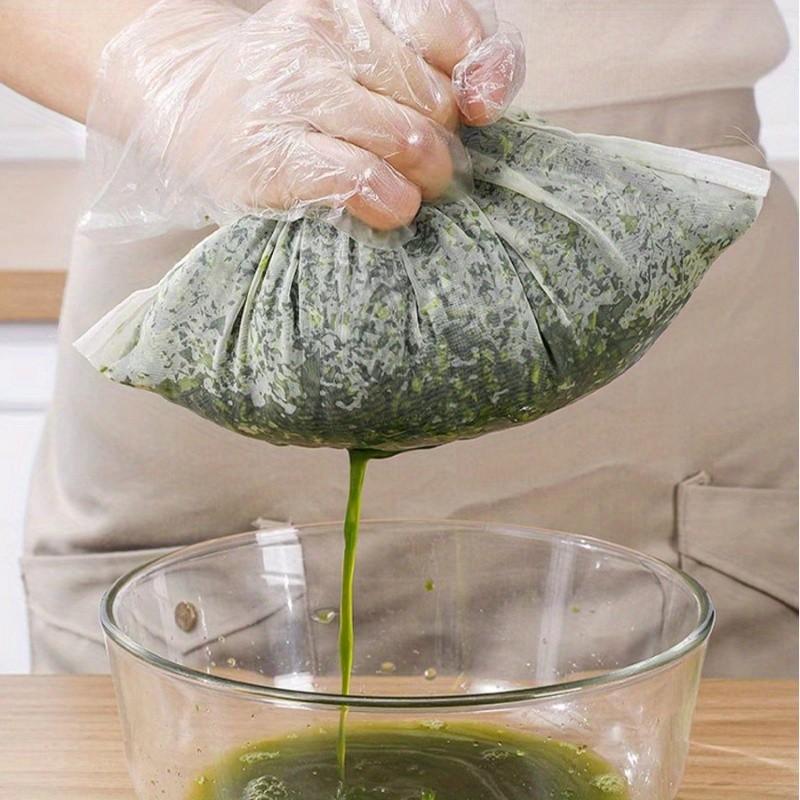 2pcs 100 Mesh Kitchen Soy Milk Filter Bags, Ultra-Fine Mesh Home Juice Wine Filter, Vegetable Fruit Strainer, Kitchen Tool