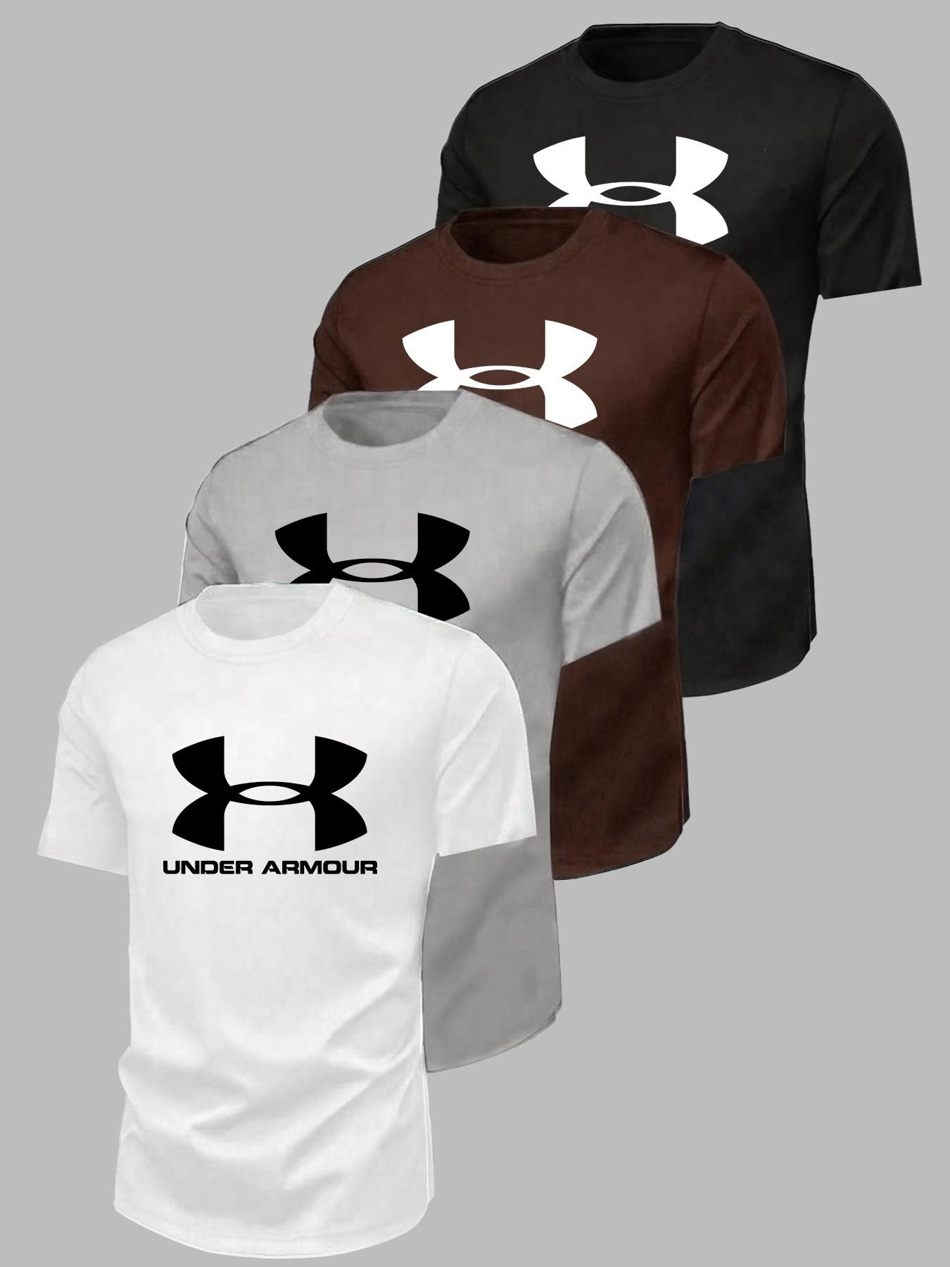 Men's Short Sleeve T-Shirt, Quick-Dry Breathable Sports Top, Loose Fit Round Neck Training Shirt, Summer Workout Running Basketball Gear